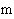$\unit{m}$